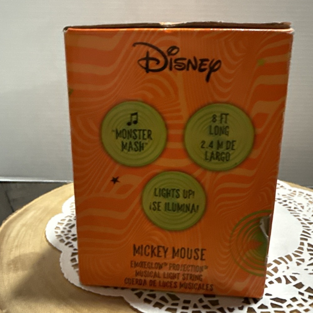 Disney Halloween Mickey Mouse EmoteGlow Monster Mash Bat Lights New Open Box - Picture 6 of 8